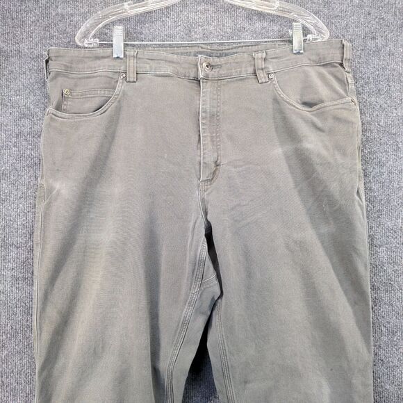 Duluth Trading Co. Flex Fire Hose Straight Leg Pants Mens 42x32 Gray Workwear - Picture 3 of 16
